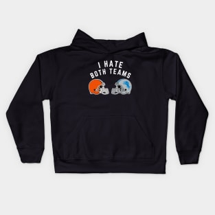 Funny I Hate Both Teams Superbowl 2024 Kids Hoodie